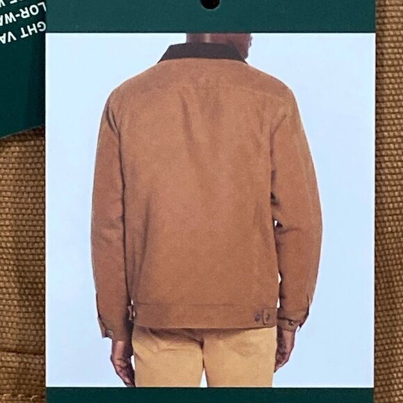 Woolrich Chore Jacket Mens XL Brown Canvas Sherpa Lined Corduroy Collar Barn - Picture 14 of 16